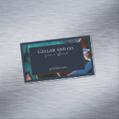 Modern Floral Visitekaartje Magnet Magnetisch Visitekaartje (Voorbeeld)