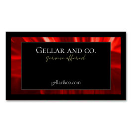 Modern Floral Visitekaartje Magnet Magnetisch Visitekaartje