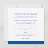 Modern Floral Vrijgezellenfeest bedankje (Achterkant)