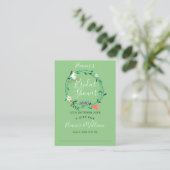 Modern Floral Vrijgezellenfeest Display Kaart en L (Staand voorkant)