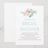 Modern Floral Vrijgezellenfeest Kaart (Voorkant / Achterkant)