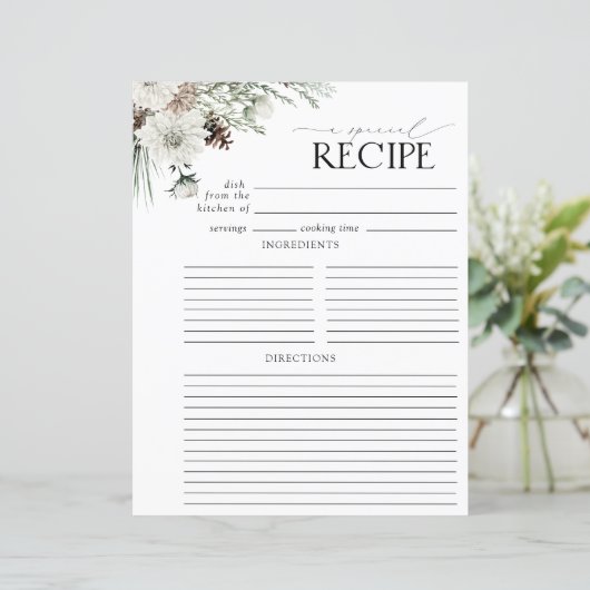 Modern Floral Vrijgezellenfeest Recept Multomap Pa (Staand voorkant)