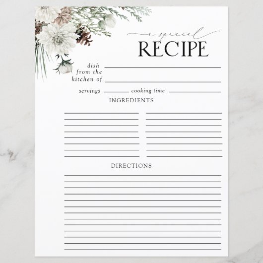 Modern Floral Vrijgezellenfeest Recept Multomap Pa (Voorkant)