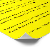 Modern Floral 💍 Vrijgezellenfeest Reisschema Poster (Hoek)