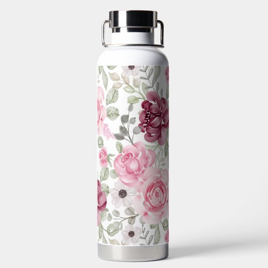 Modern Floral Waterfles (Achterkant)