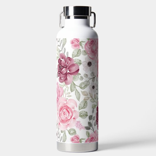 Modern Floral Waterfles (Voorkant)