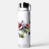 Modern Floral Waterfles (Achterkant)