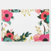 Modern Floral Waterverf Afstuderen Gastenboek (Achterkant)