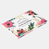 Modern Floral Waterverf Afstuderen Gastenboek (Hoek)