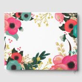 Modern Floral Waterverf Afstuderen Gastenboek (Achterkant)