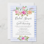 Modern Floral Waterverf Bridal Shower Kaart (Voorkant)