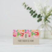 Modern Floral Waterverf Customer Loyalty Kaart (Staand voorkant)