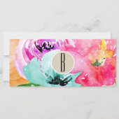Modern Floral Waterverf Kraft Cadeaubon (Voorkant)
