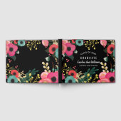 Modern Floral Waterverf schilderij Afstuderen Gastenboek (Volledig)