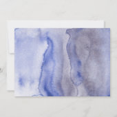 Modern Floral Waterverf Script Afstuderen Foto Kaart (Achterkant)