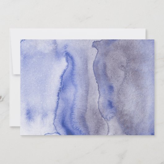 Modern Floral Waterverf Script Afstuderen Foto Kaart (Achterkant)