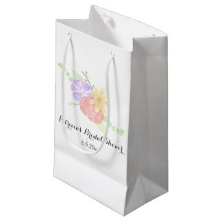 Modern Floral Waterverf Vrijgezellenfeest Klein Cadeauzakje