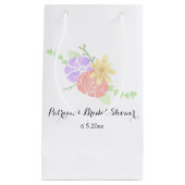 Modern Floral Waterverf Vrijgezellenfeest Klein Cadeauzakje (Voorkant)