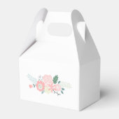 Modern Floral Wedding Bedankdoosjes (Achterkant)