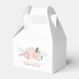 Modern Floral Wedding Bedankdoosjes