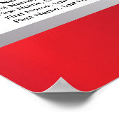 Modern Floral Wedding | Deep Red - Seating Chart Poster (Hoek)