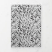 Modern Floral Wedding Drieluik Uitnodiging (Cover)