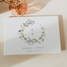Modern Floral Wedding Gastenboek Wildflower Boho