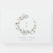 Modern Floral Wedding Gastenboek Wildflower Boho (Voorkant)