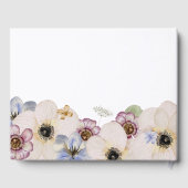 Modern Floral Wedding Guest Book Gastenboek (Achterkant)