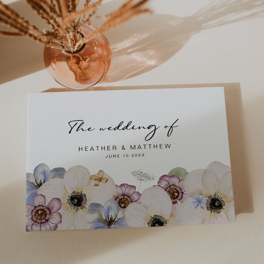 Modern Floral Wedding Guest Book Gastenboek