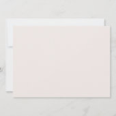 Modern Floral Wedding Guest Kaart (Achterkant)