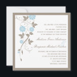 Modern Floral Wedding Invitation - Aqua Blue Kaart<br><div class="desc">Dit moderne florale collectie combineert de schoonheid van een traditioneel floreel ontwerp met heldere, hedendaagse kleuren en biedt een elegante kijk op je toekomstige nuptielen. Dit ontwerp is ook beschikbaar in andere kleurenregelingen. Ga voor meer informatie naar berryberrynice.com. Beschikbare objecten in dit ontwerp: - Weddenschappen - RSVP-kaart - Tafelzitjes/plaatskaarten -...</div>