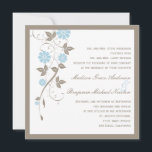 Modern Floral Wedding Invitation - Aqua Blue Kaart<br><div class="desc">Dit moderne florale collectie combineert de schoonheid van een traditioneel floreel ontwerp met heldere, hedendaagse kleuren en biedt een elegante kijk op je toekomstige nuptielen. Dit ontwerp is ook beschikbaar in andere kleurenregelingen. Ga voor meer informatie naar berryberrynice.com. Beschikbare objecten in dit ontwerp: - Weddenschappen - RSVP-kaart - Tafelzitjes/plaatskaarten -...</div>
