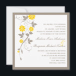 Modern Floral Wedding Invitation - Mustard Kaart<br><div class="desc">Dit moderne florale collectie combineert de schoonheid van een traditioneel floreel ontwerp met heldere, hedendaagse kleuren en biedt een elegante kijk op je toekomstige nuptielen. Dit ontwerp is ook beschikbaar in andere kleurenregelingen. Ga voor meer informatie naar berryberrynice.com. Beschikbare objecten in dit ontwerp: - Weddenschappen - RSVP-kaart - Tafelzitjes/plaatskaarten -...</div>