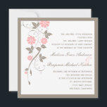 Modern Floral Wedding Invitation - Soft Pink Kaart<br><div class="desc">Dit moderne florale collectie combineert de schoonheid van een traditioneel floreel ontwerp met heldere, hedendaagse kleuren en biedt een elegante kijk op je toekomstige nuptielen. Dit ontwerp is ook beschikbaar in andere kleurenregelingen. Ga voor meer informatie naar berryberrynice.com. Beschikbare objecten in dit ontwerp: - Weddenschappen - RSVP-kaart - Tafelzitjes/plaatskaarten -...</div>