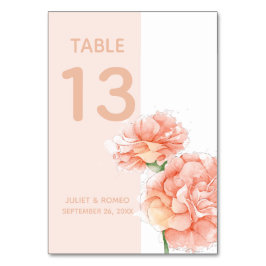 Modern Floral Wedding Kaart