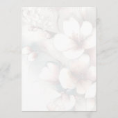 Modern Floral Wedding Menu (Achterkant)