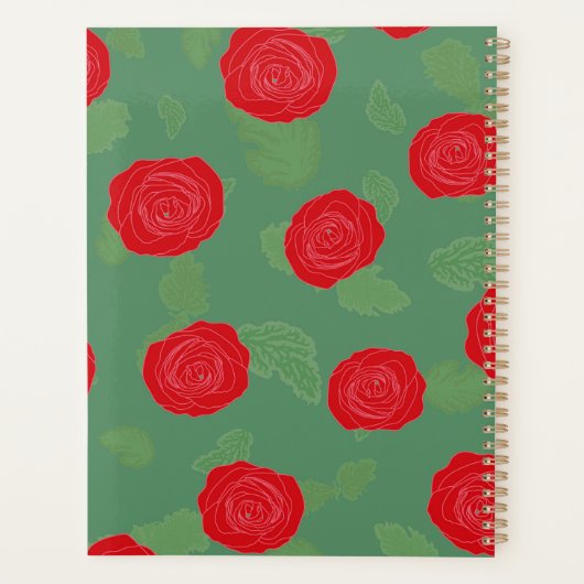 Modern Floral Weekly I Monthly Planner (Achterkant)