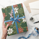 Modern Floral Wildflower Christmas Wrapping Paper Cadeaupapier<br><div class="desc">Verpakkingspapier</div>