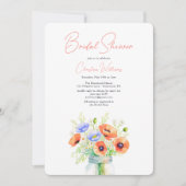 Modern Floral Wildflowers Script Vrijgezellenfeest Kaart (Voorkant)