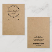 Modern Floral Wreath Earring display Visitekaartje (Voorkant / Achterkant)