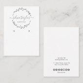 Modern Floral Wreath Earring display Visitekaartje (Voorkant / Achterkant)