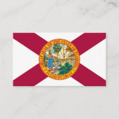 Modern Florida Visitekaartje, Florida Flag / Veren Visitekaartje (Voorkant)