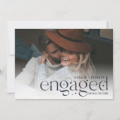 Modern Flourish | Foto-Verloving Aankondiging (Voorkant)