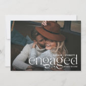 Modern Flourish | Foto-Verloving Aankondiging (Voorkant)