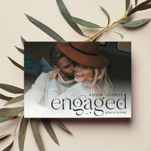 Modern Flourish   Foto-Verloving Aankondiging