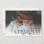 Modern Flourish | Foto-Verloving Aankondiging (Voorkant)