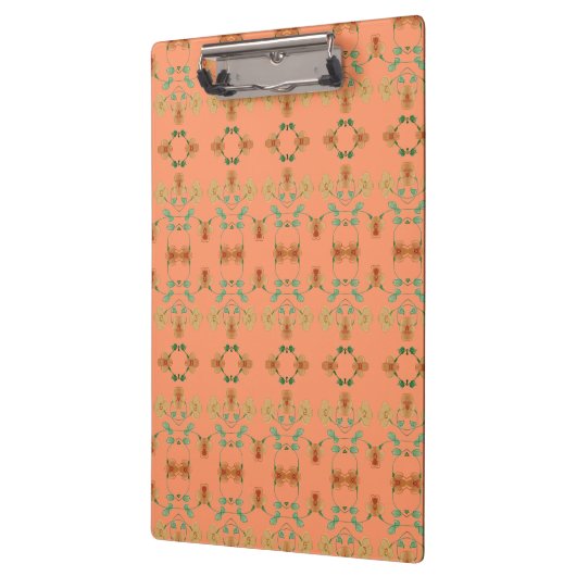 Modern Flower and Stripe Kantoor klembord (Links)