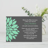 Modern Flower Bridal Shower Kaart (Staand voorkant)