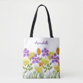 Modern flower Garden Summer Persoonlijk Tote Bag (Voorkant)